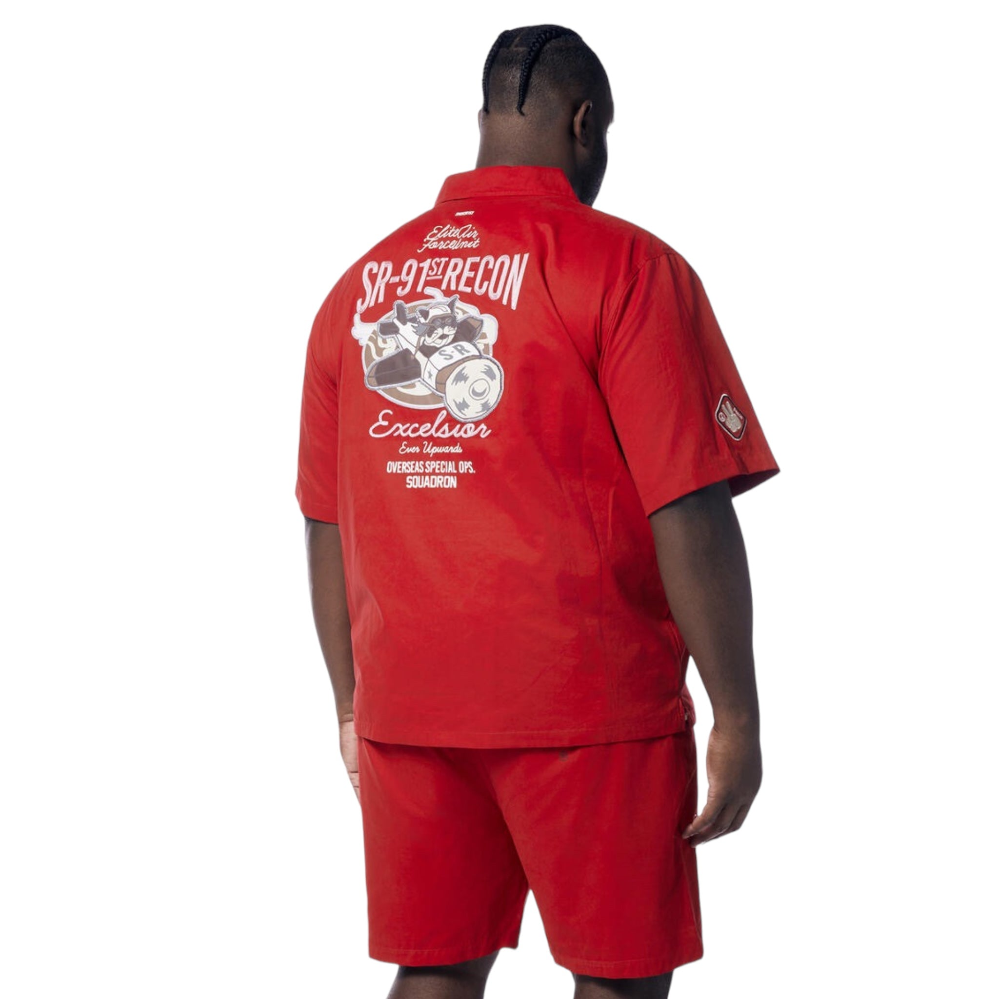 SMOKE RISE: Military Nylon Shirt WH2484